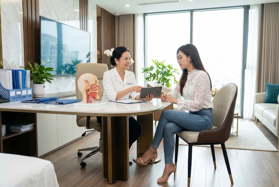 Dấu hiệu nhiễm trùng sau nâng mũi và cách khắc phục 12 Khách hàng thân thiết chụp ảnh cùng đội ngũ nhân viên BenhVienNangMui golf